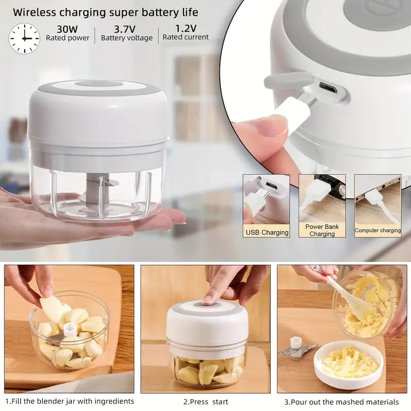 PowerBlend Mini USB Rechargeable Kitchen Mixer