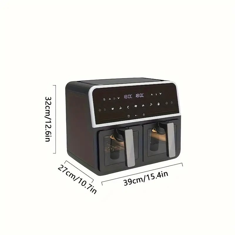 TwinChef Pro 2.38gal Dual Basket Air Fryer