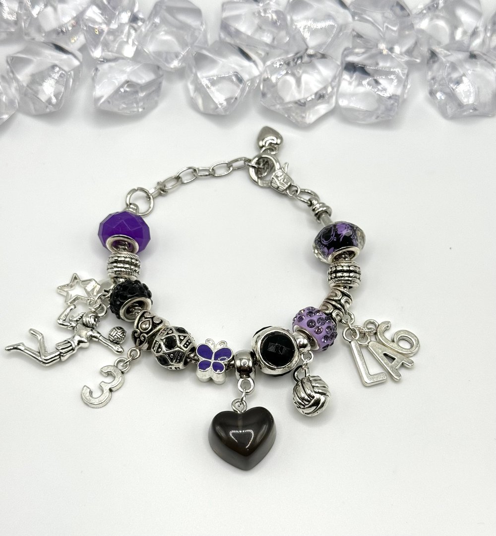 Image of LA6 Volleyball Charm Bracelet