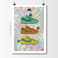 Image 2 of Sneaker Poster Dunk SB Low x Grateful Dead Bear Print