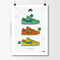 Image 1 of Sneaker Poster Dunk SB Low x Grateful Dead Bear Print