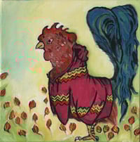 Image 2 of Rooster in a Poncho