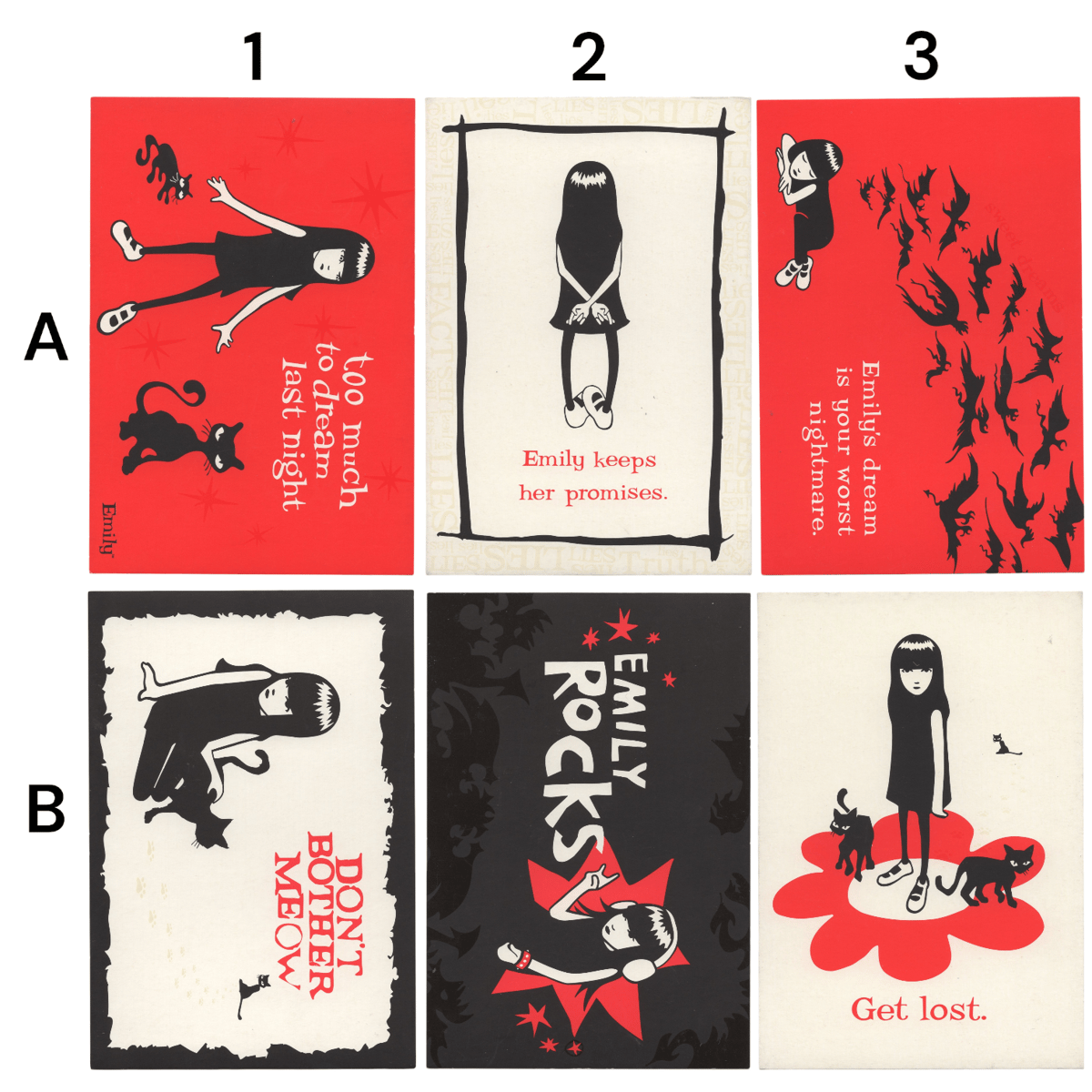 emily the strange postcards | Anne Hero