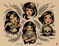 Grave Girls - Tattoo Flash Sheet - Print