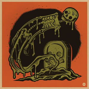 Image of Drippy Skeleton - Print