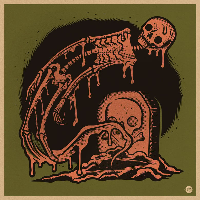 Image of Drippy Skeleton - Print