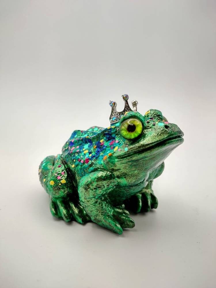 Frog Prince no.6-art toy-designer toy figure-resin-abstract-colorful