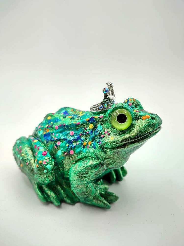 Frog Prince no.2-art toy-designer toy figure-resin-abstract-colorful