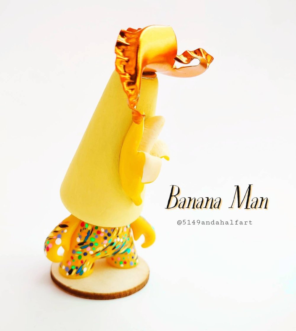 Banana Man No.2 art toy figure- designer vinyl toy art