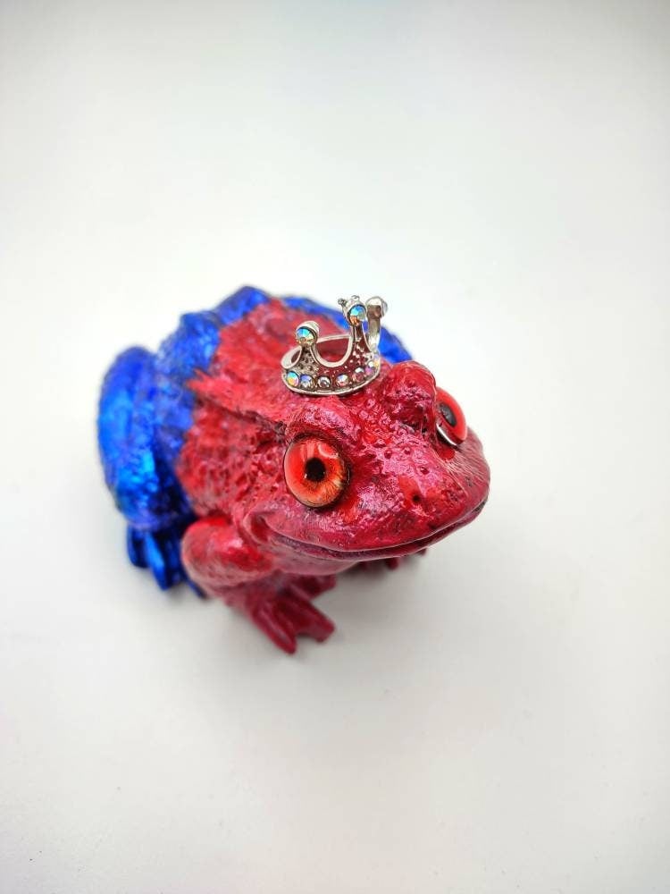 Frog Prince no.3-art toy-designer toy figure-resin-abstract-colorful