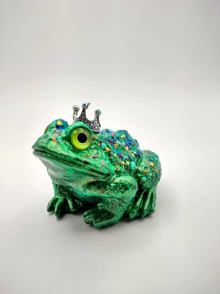 Frog Prince no.2-art toy-designer toy figure-resin-abstract-colorful