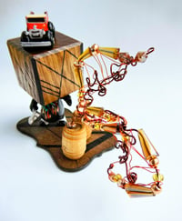 Image 2 of Bootlegger-gangster-Mickey-designer art toy-Public Enemies-toy art-wood toy- resin figure