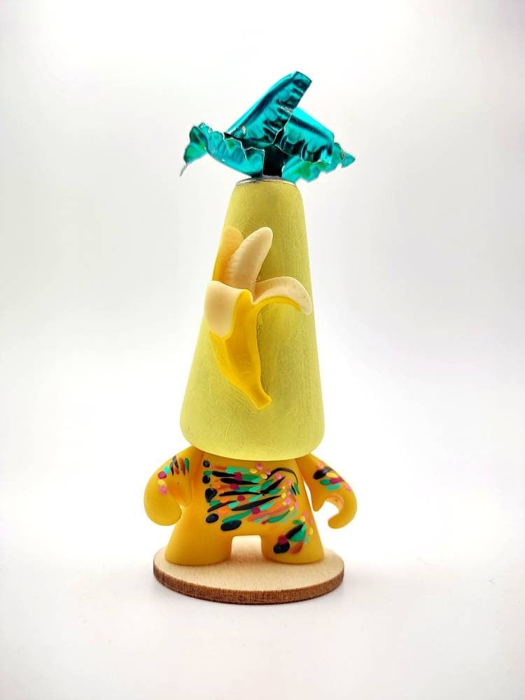 Banana Man No.8 art toy figure- designer vinyl toy art