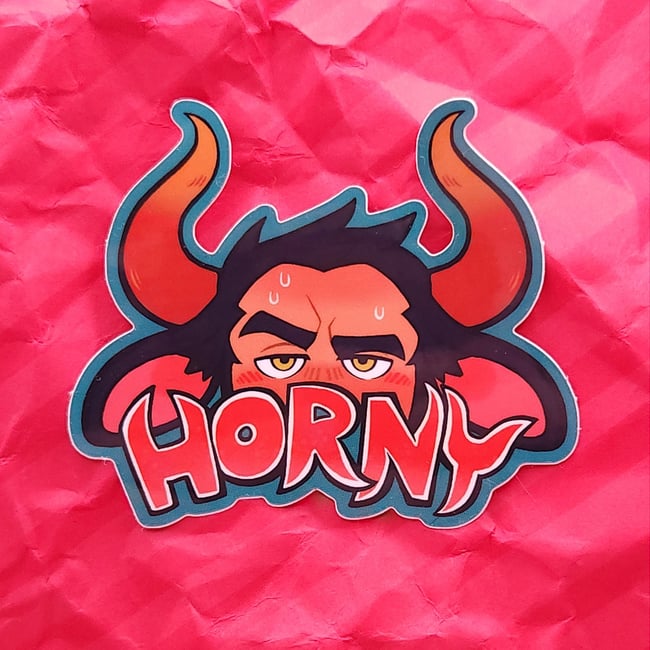 [Sticker] H O R N Y