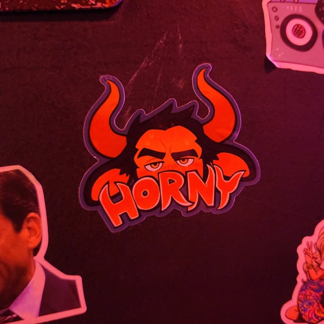 [Sticker] H O R N Y