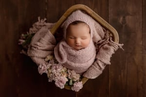 Image of Brushed Knit Set / blush & ice blue