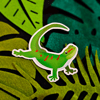 Giant Day Gecko Sticker
