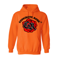 Orange Concrete Rose Hoodie