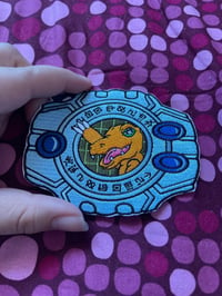 Image 4 of 4 inch patch - Digimon - Augumon Iron on Patch