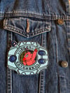 4 inch wide iron on - Digimon Embroidery Patch - Biyomon Patch