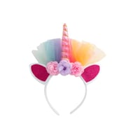 Image 2 of Light-up LED Flower Unicorn Headband