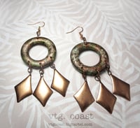 Image 2 of Coastal Copper Earrings