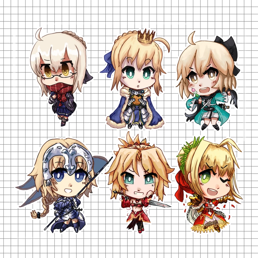 Fate Grand Order Acrylic Charms