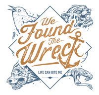 We Found The Wreck - Life Can Bite Me Sticker
