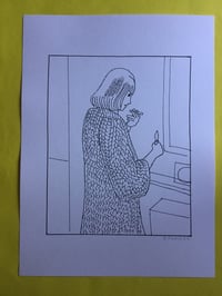 Image 1 of Woman in a Dressing Gown - Digital Print