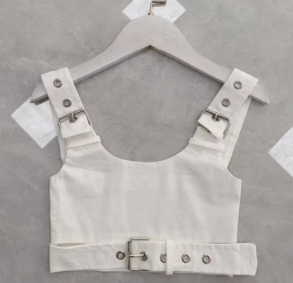 Image of Saffron Buckle Top