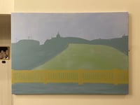 Image 2 of My Budapest no1 - The Parliament obscures the Statue of Liberty. - 70x100 cm, acrylic on canvas