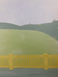 Image 4 of My Budapest no1 - The Parliament obscures the Statue of Liberty. - 70x100 cm, acrylic on canvas