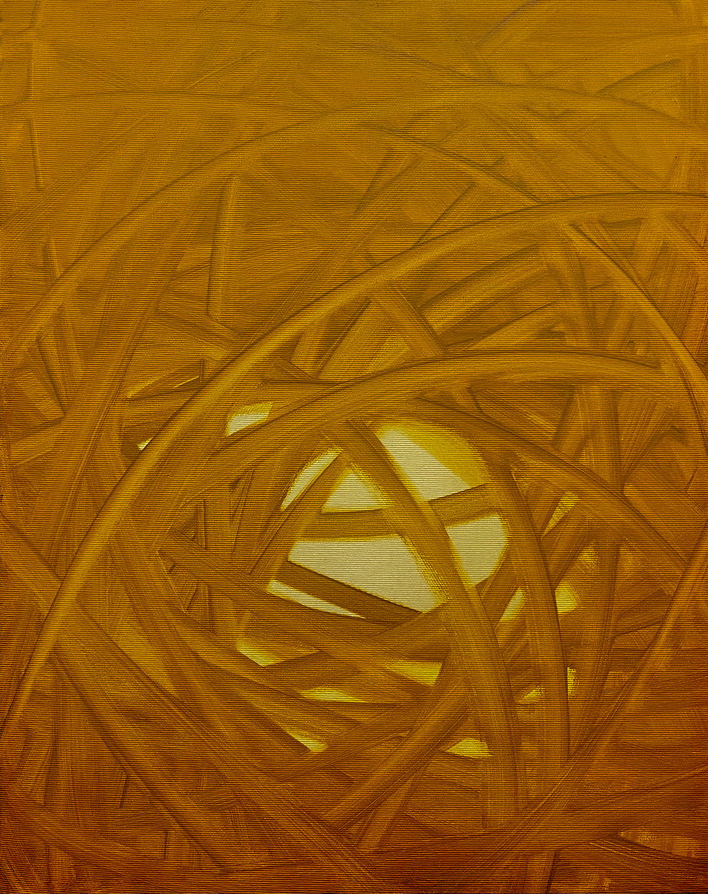 Image of Ochre structure - 50x40 cm, oil on canvas