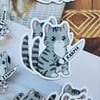 Karma Cat Acrylic Pin/Keychain/Sticker