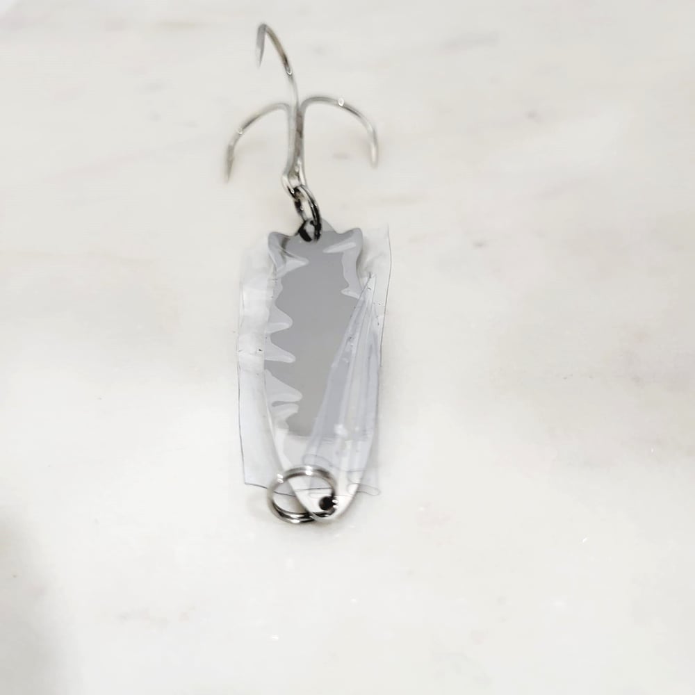 Image of Long Style Engravable Fish Hook / Fishing Lure Steel Laser Engravable Blanks