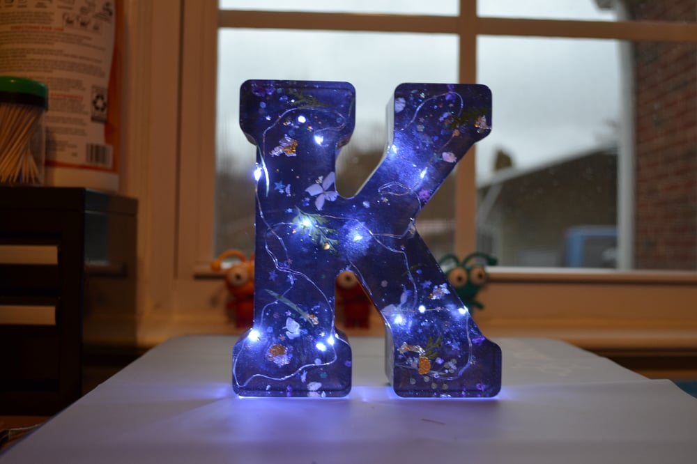 Image of Lighted "K"