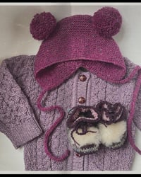 Image 9 of Teddy Bonnet - Hand-knit in Ireland