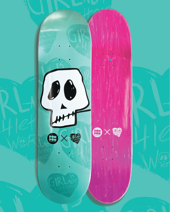 Image of GN4LW x Pom Pom Collab Skate Deck - Signed!