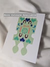Love Spoon Greeting Card- Cerdyn Llwy Garu 