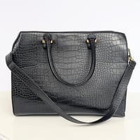 Image 2 of H&M Croc Embossed Tote*