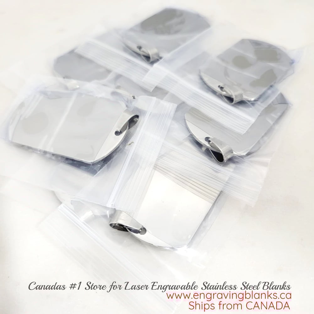 Image of Military Tag / Dog Tag Steel Engravable Blanks 