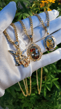 Image 1 of Saint Michael Necklaces 