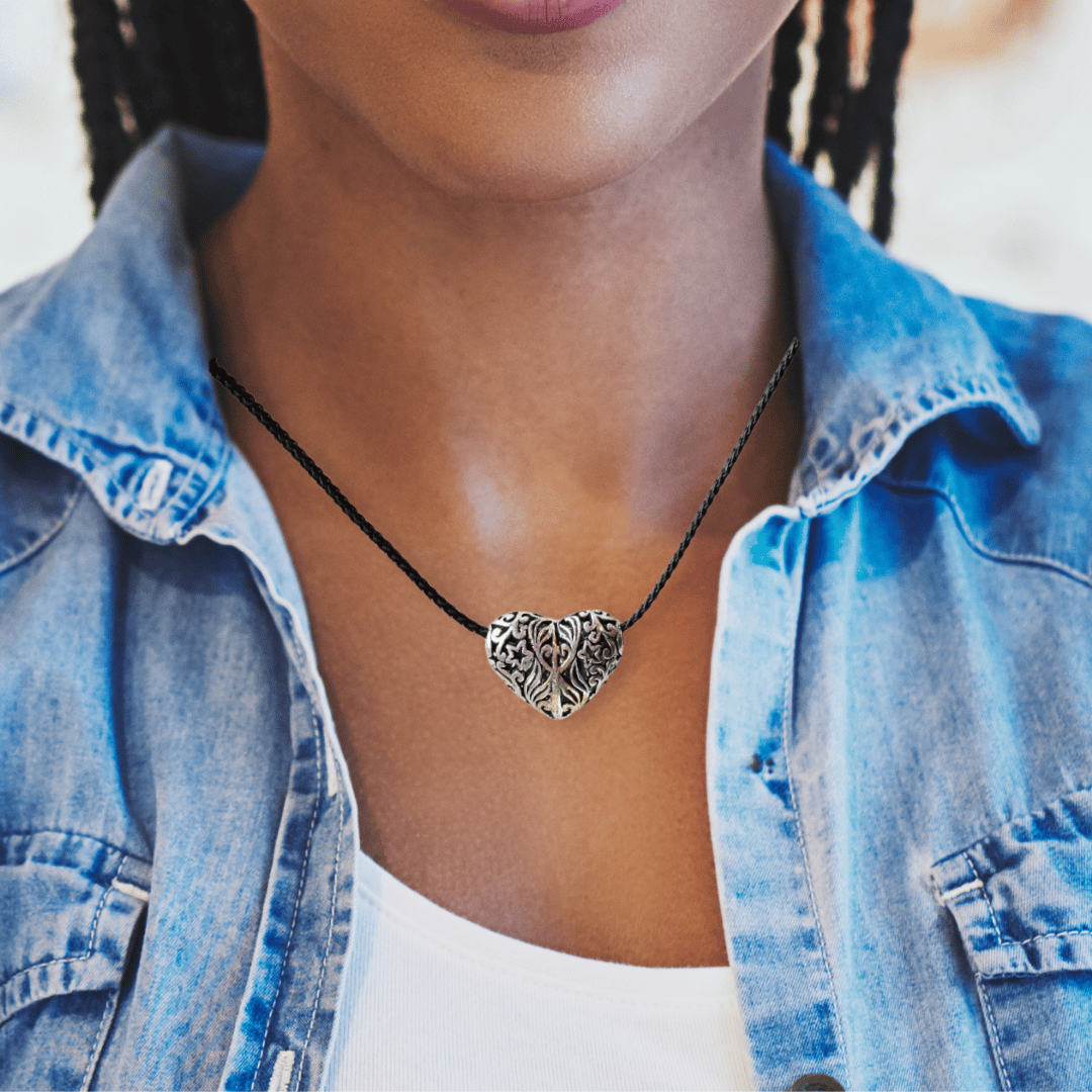Silver Heart Necklace Long Full Body Bib Necklace Valentine's Day Statement  Piece - Etsy