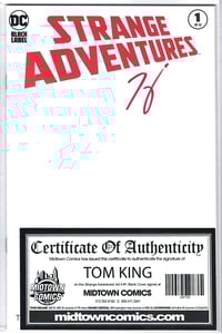 Strange Adventures #1 Blank Variant Signed