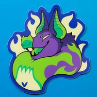 Image 1 of Glowy Bat Sticker