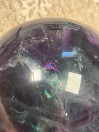 Image 20 of XXL 20LB RAINBOW FLUORITE SPHERE -CHINA- B