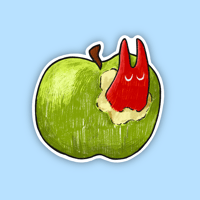 Image of apple surprise sticker