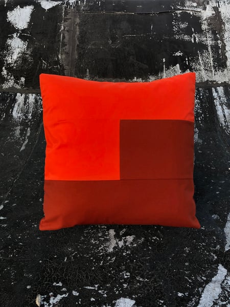 Image of COLORBLOCK Pillow - Tomato/Paprika