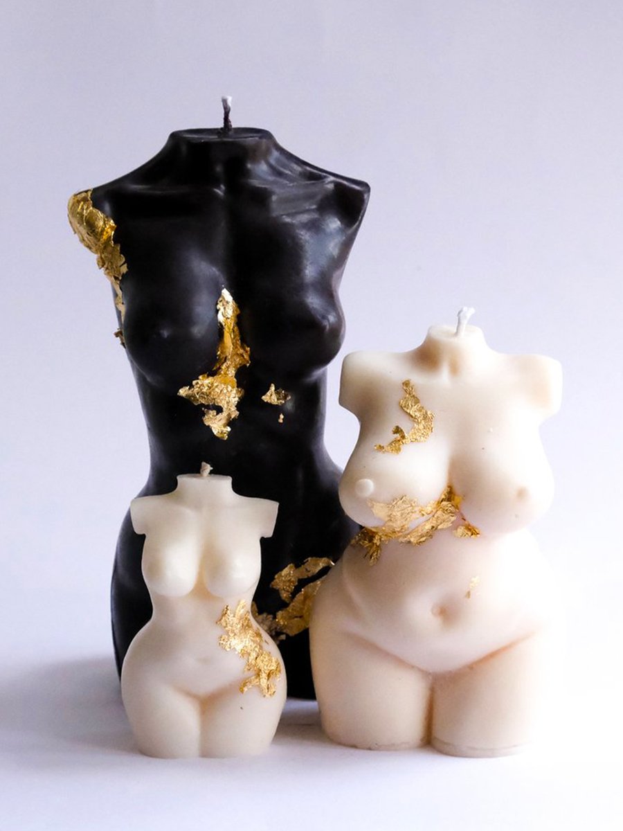 Image of Le Femme OR candle with gold leafing