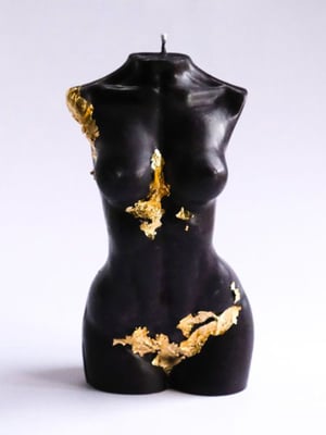 Image of Le Femme OR candle with gold leafing